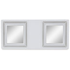 Tavolo da pranzo allungabile rettangolare bianco/verde, 10 posti – 42W x 96D x 30H