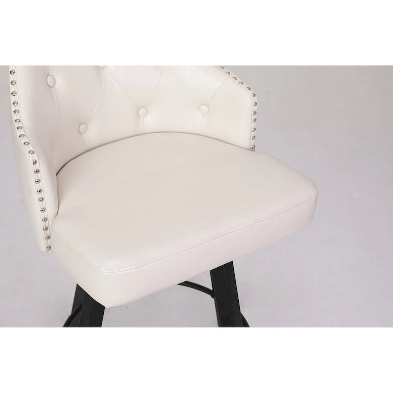 Sgabelli da bancone senza schienale stile rustico marrone/bianco/nero, set da 2