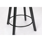 Sgabelli da bancone senza schienale stile rustico marrone/bianco/nero, set da 2