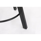 Sgabelli da bancone senza schienale stile rustico marrone/bianco/nero, set da 2