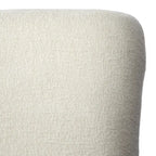 Sedia da pranzo imbottita con schienale alto crema/rovere chiaro, set da 2