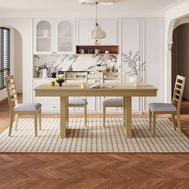 Tavolo da pranzo allungabile Brown Farmhouse, 4-8 posti a sedere