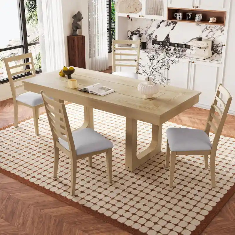 Tavolo da pranzo allungabile Brown Farmhouse, 4-8 posti a sedere