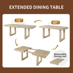 Tavolo da pranzo allungabile Brown Farmhouse, 4-8 posti a sedere