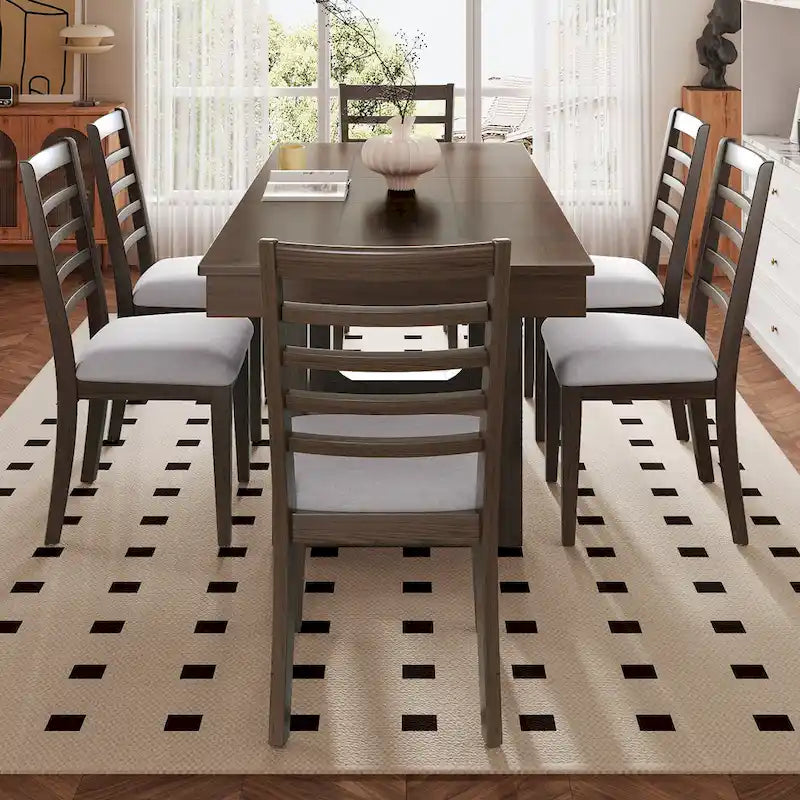Tavolo da pranzo allungabile Brown Farmhouse, 4-8 posti a sedere