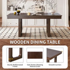 Tavolo da pranzo allungabile Brown Farmhouse, 4-8 posti a sedere