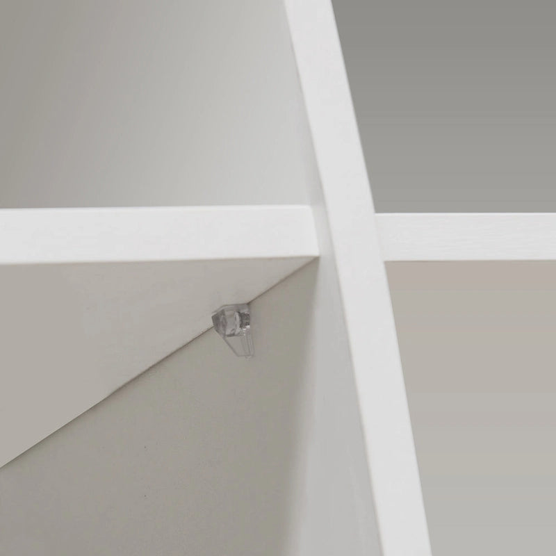 Credenza a 3 ante in bianco lucido con luci LED