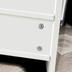 Credenza a 3 ante in bianco lucido con luci LED