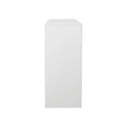 Credenza a 3 ante in bianco lucido con luci LED