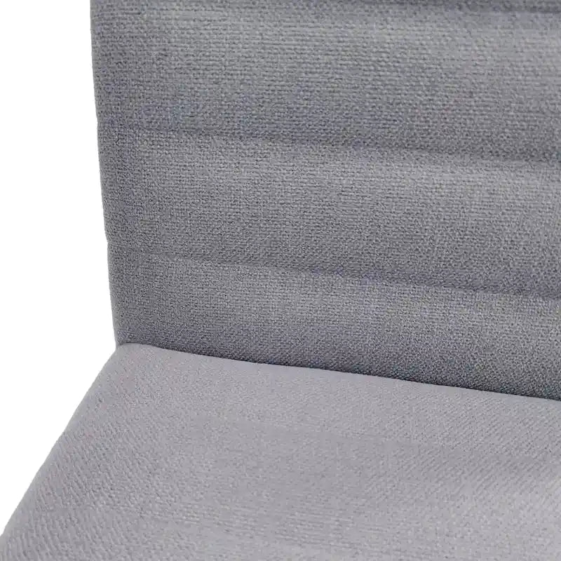 Sedia da pranzo di metà secolo, trapuntatura a canali, gambe in noce, set da 2