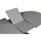Tavolo da pranzo allungabile grigio e nero, stile Art Déco, 4-6 posti a sedere