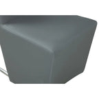 Sedia da pranzo in PU grigio, base a slitta, set da 2