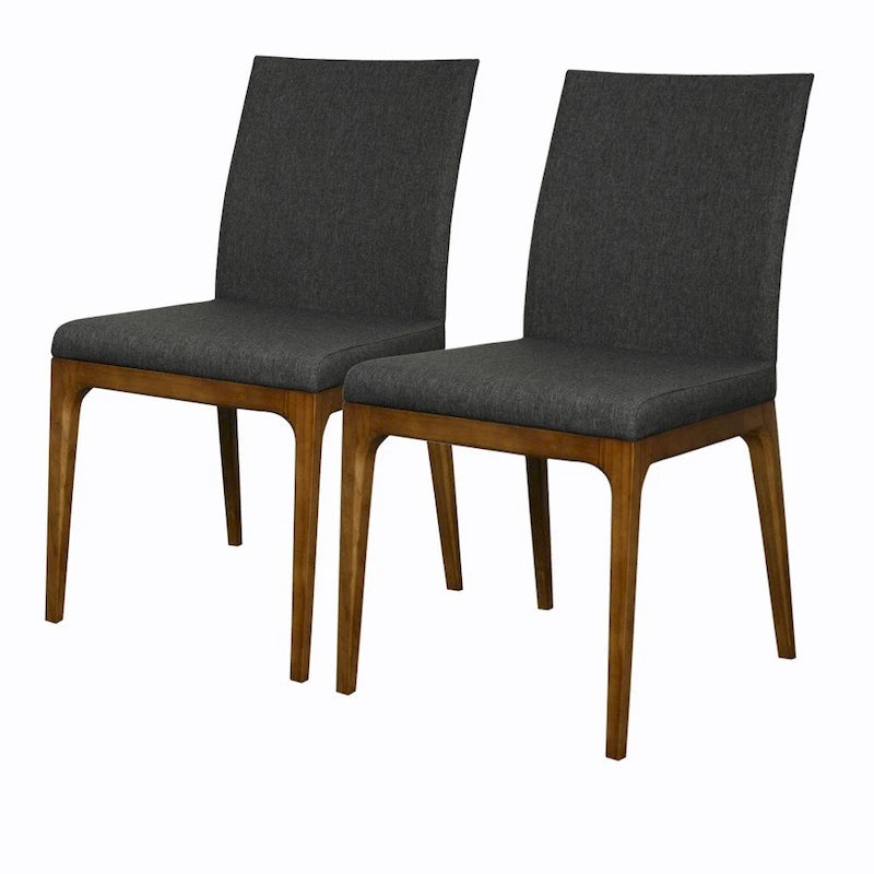 Sedia da pranzo in pelle riciclata, vari colori, set da 2