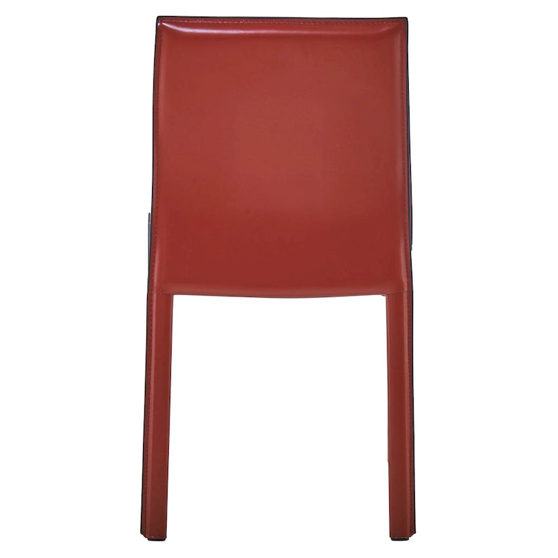 Sedia da pranzo in pelle riciclata, vari colori, set da 2