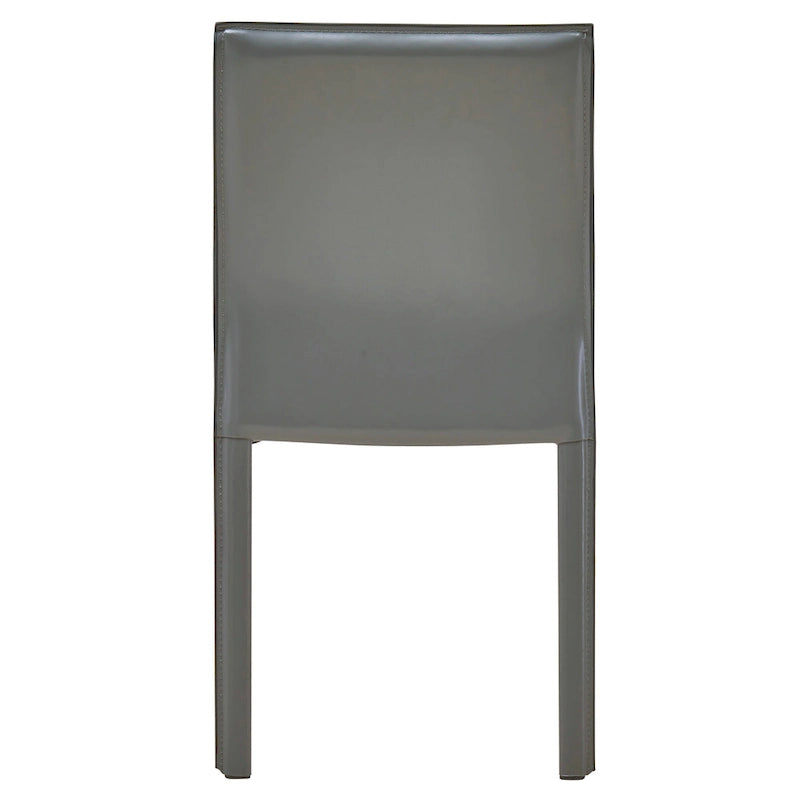 Sedia da pranzo in pelle riciclata, vari colori, set da 2
