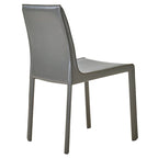 Sedia da pranzo in pelle riciclata, vari colori, set da 2