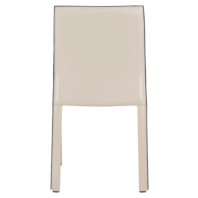 Sedia da pranzo in pelle riciclata, vari colori, set da 2