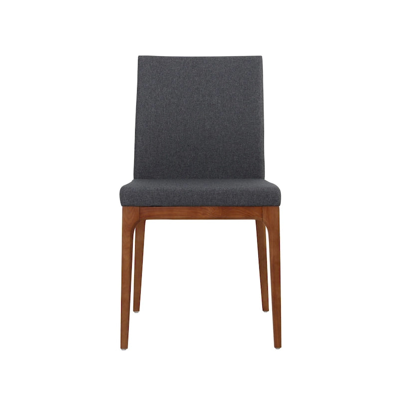 Sedia da pranzo in pelle riciclata, vari colori, set da 2
