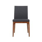 Sedia da pranzo in pelle riciclata, vari colori, set da 2