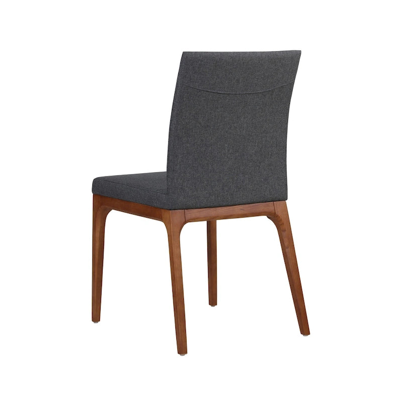 Sedia da pranzo in pelle riciclata, vari colori, set da 2