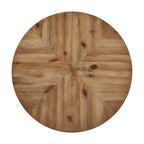 Tavolo da pranzo rotondo Oak Top Iron Grey, Mid-Century, da 2-4 posti a sedere