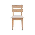 Sedia da pranzo Natural/Black Ladder Back, set da 2