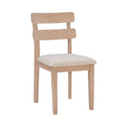 Sedia da pranzo Natural/Black Ladder Back, set da 2