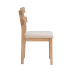 Sedia da pranzo Natural/Black Ladder Back, set da 2