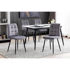 Sedia da pranzo in velluto, stile metà secolo, set da 2 – Rosa / Nero / Verde / Grigio / Blu