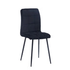 Sedia da pranzo in velluto, stile metà secolo, set da 2 – Rosa / Nero / Verde / Grigio / Blu