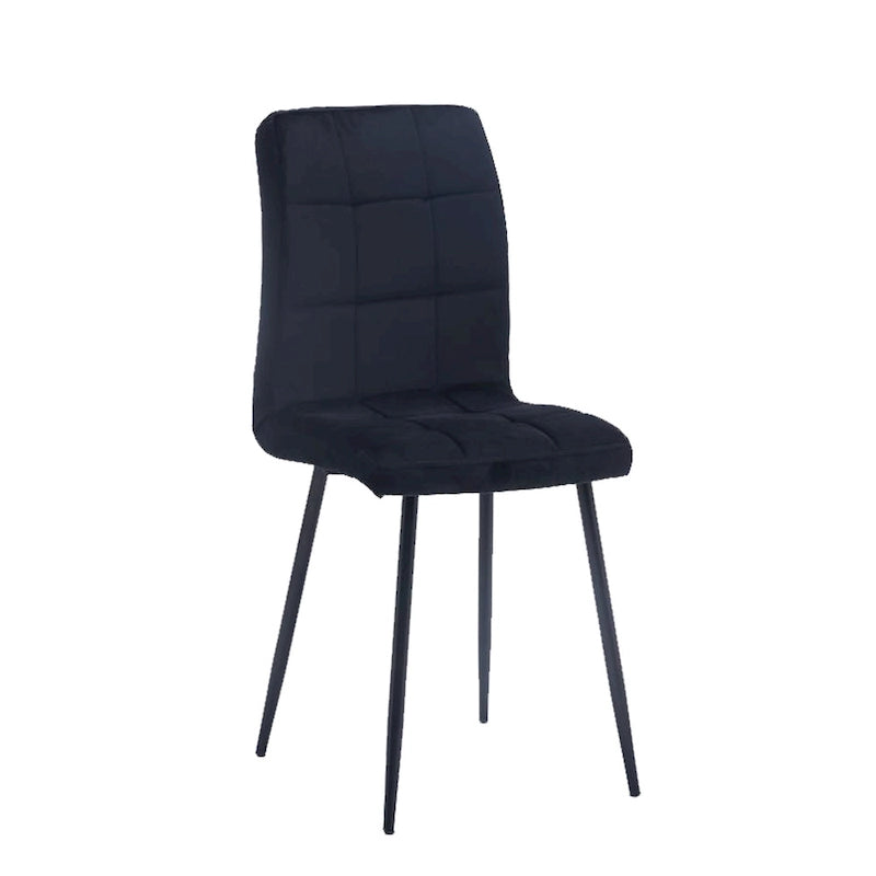 Sedia da pranzo in velluto, stile metà secolo, set da 2 – Rosa / Nero / Verde / Grigio / Blu