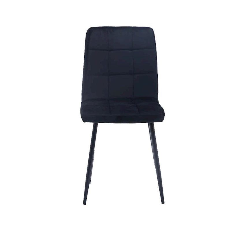 Sedia da pranzo in velluto, stile metà secolo, set da 2 – Rosa / Nero / Verde / Grigio / Blu