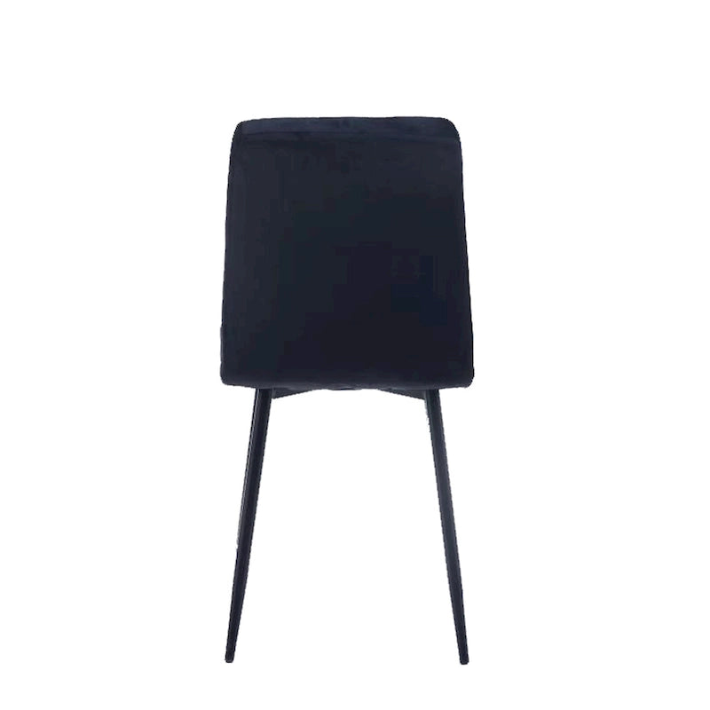 Sedia da pranzo in velluto, stile metà secolo, set da 2 – Rosa / Nero / Verde / Grigio / Blu