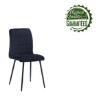 Sedia da pranzo in velluto, stile metà secolo, set da 2 – Rosa / Nero / Verde / Grigio / Blu