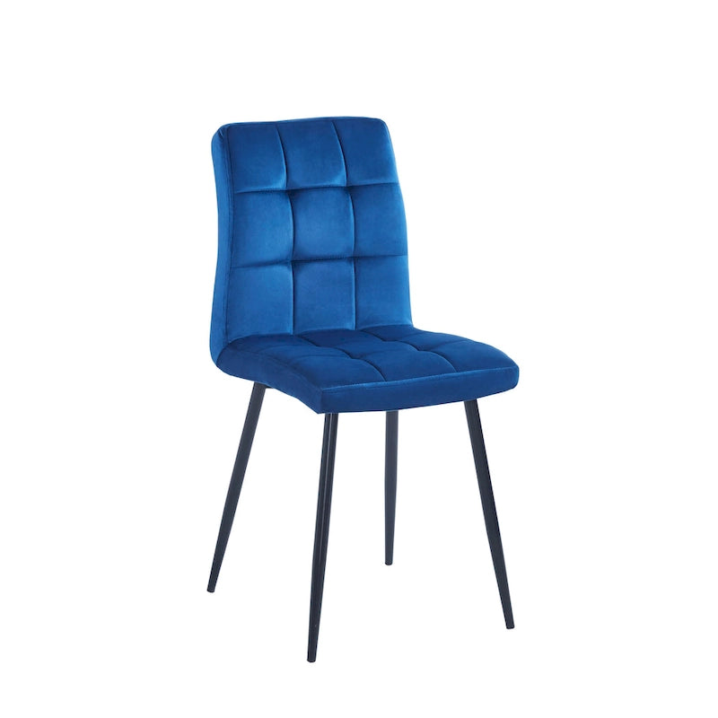 Sedia da pranzo in velluto, stile metà secolo, set da 2 – Rosa / Nero / Verde / Grigio / Blu