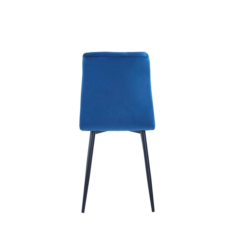 Sedia da pranzo in velluto, stile metà secolo, set da 2 – Rosa / Nero / Verde / Grigio / Blu