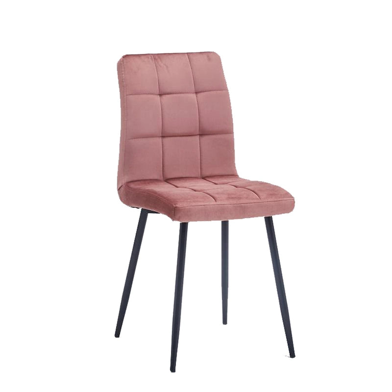 Sedia da pranzo in velluto, stile metà secolo, set da 2 – Rosa / Nero / Verde / Grigio / Blu