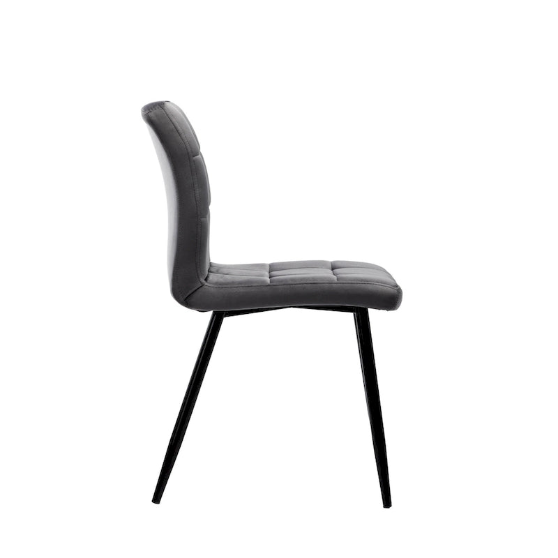 Sedia da pranzo in velluto, stile metà secolo, set da 2 – Rosa / Nero / Verde / Grigio / Blu