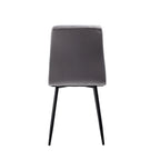 Sedia da pranzo in velluto, stile metà secolo, set da 2 – Rosa / Nero / Verde / Grigio / Blu