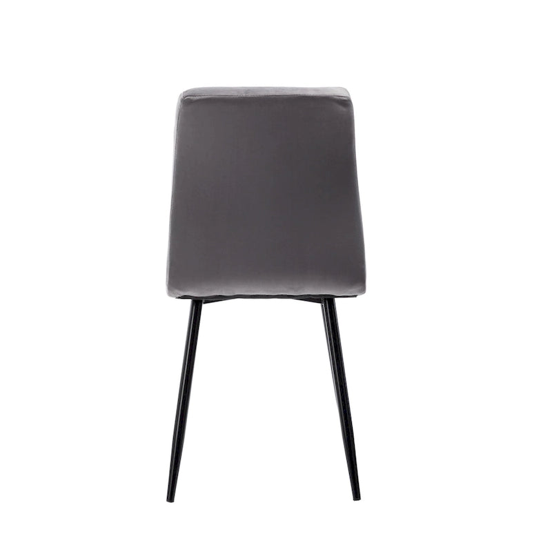 Sedia da pranzo in velluto, stile metà secolo, set da 2 – Rosa / Nero / Verde / Grigio / Blu
