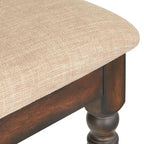 Sedie da pranzo in stile rustico, set da 2 – Grigio Invecchiato / Marrone Rustico / Legno Patinato