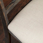 Sedie da pranzo in stile rustico, set da 2 – Grigio Invecchiato / Marrone Rustico / Legno Patinato