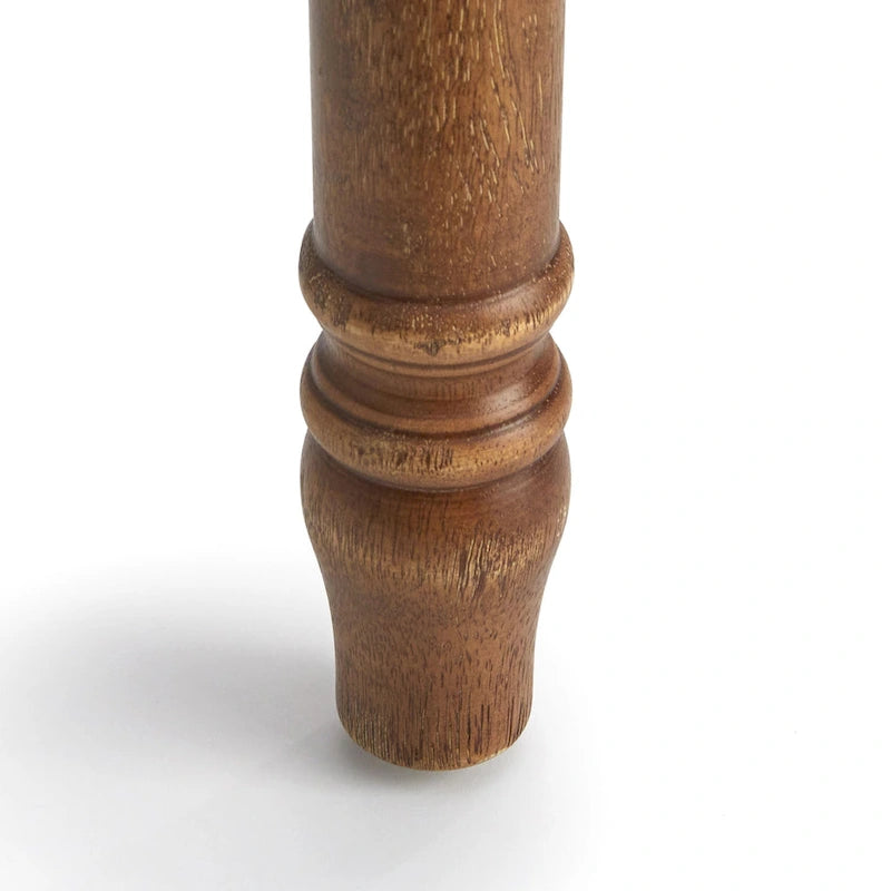 Sedie da pranzo in stile rustico, set da 2 – Grigio Invecchiato / Marrone Rustico / Legno Patinato