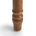Sedie da pranzo in stile rustico, set da 2 – Grigio Invecchiato / Marrone Rustico / Legno Patinato