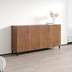 Credenza a 4 ante opaca Nera / Bianca / Rovere