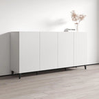 Credenza a 4 ante opaca Nera / Bianca / Rovere