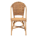 Sedia da pranzo bohémien in rattan marrone naturale, 1 posto