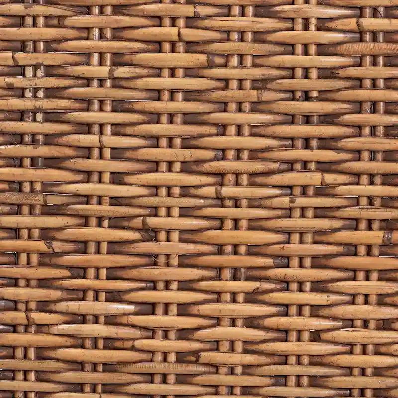 Sedia da pranzo bohémien in rattan marrone naturale, 1 posto