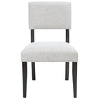 Sedia da pranzo Cabriole marrone scuro/tortora chiaro, set da 2