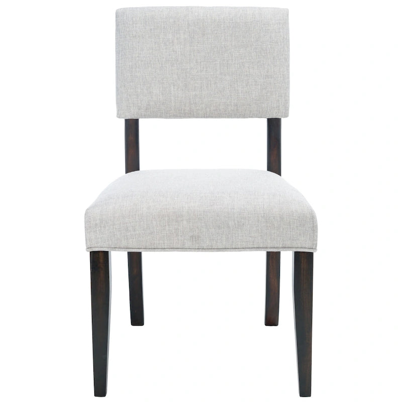 Sedia da pranzo Cabriole marrone scuro/tortora chiaro, set da 2